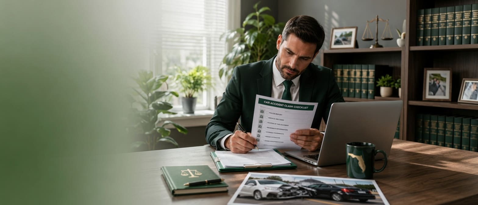 Florida car accident claim review and evidence assessment