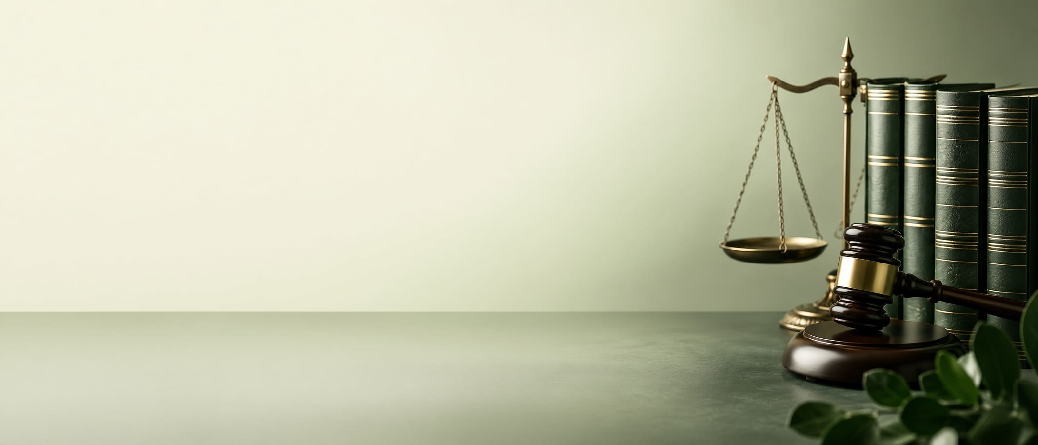 Gavel, legal books, and scales of justice representing a Florida car accident lawyer consultation