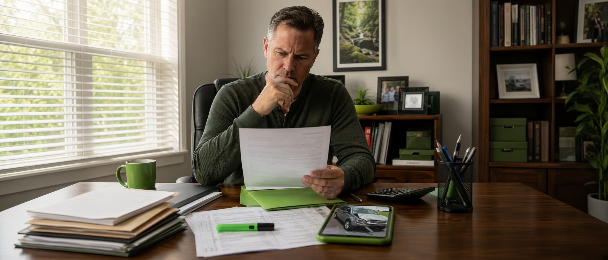 Florida car accident settlement release and case documents reviewed before final signature