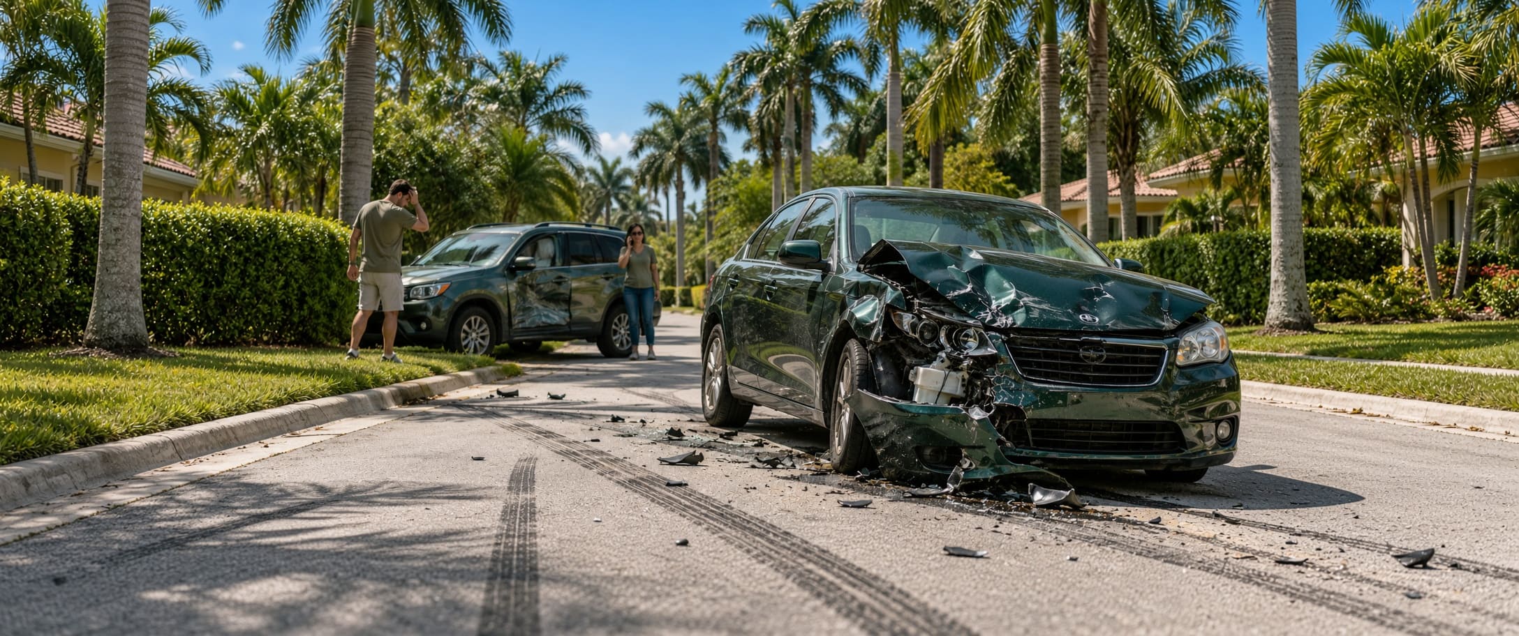 Vehicle and roadway evidence used to evaluate speed after a Florida car accident
