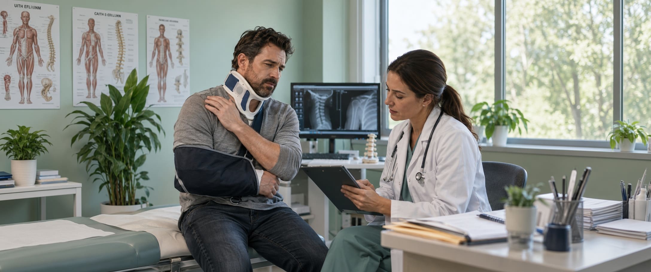 Medical records, treatment notes, and symptom documentation supporting a Florida car accident injury claim